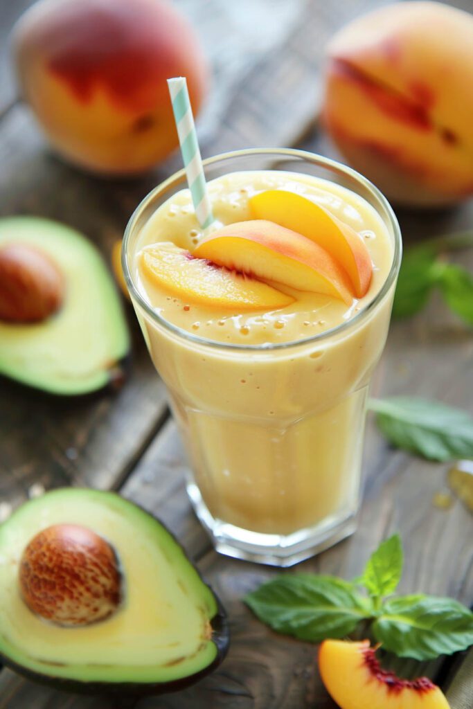 Peach and Avocado Smoothie - peach recipes