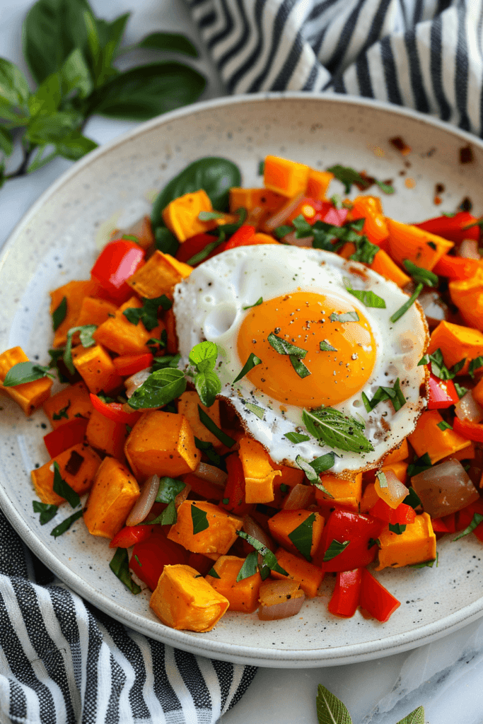 Sweet Potato Hash: A Veggie-Packed Start Healthy Breakfast Ideas