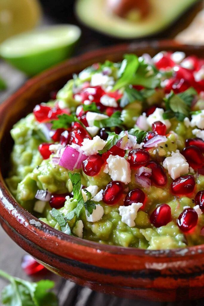 Pomegranate & Feta Guacamole