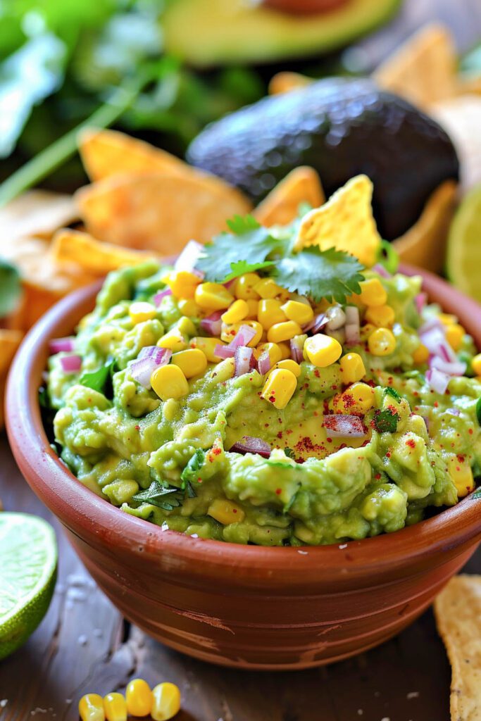 Roasted Corn & Chipotle Guacamole