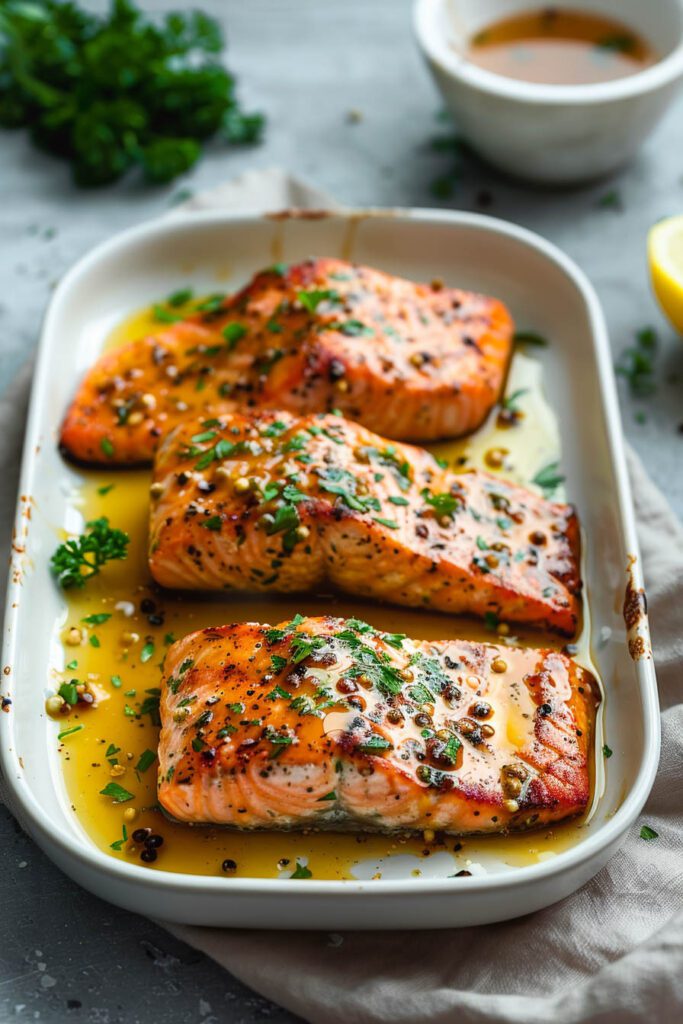 Baked Honey Mustard Salmon - Salmon recipes