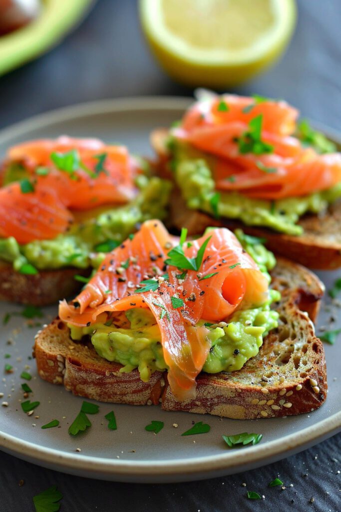 Smoked Salmon and Avocado Toast - Salmon recipes