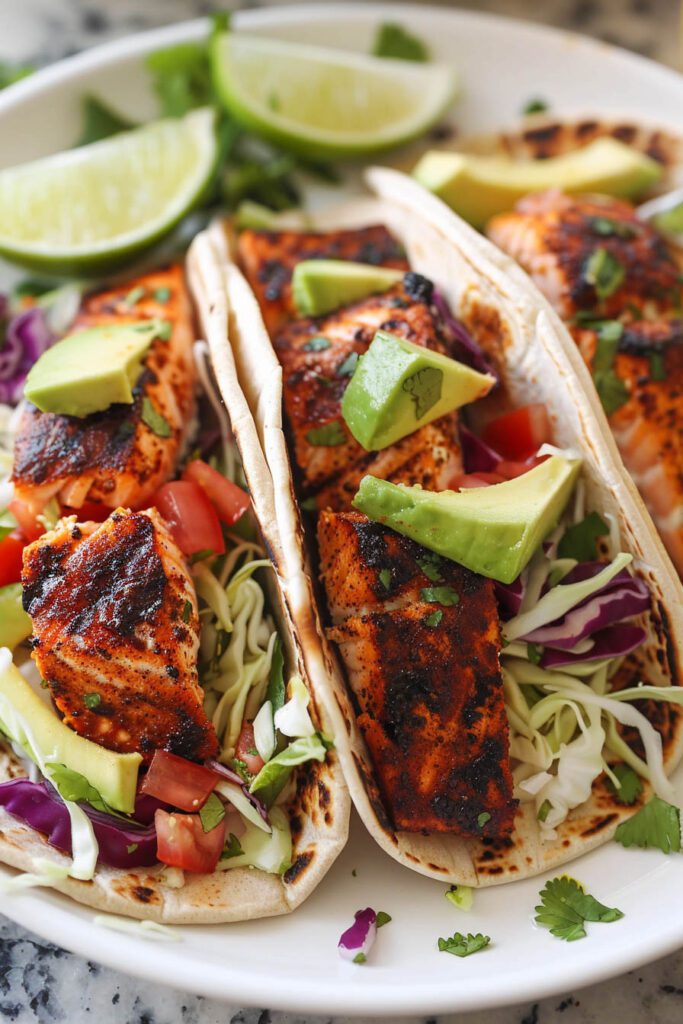 Blackened Salmon Tacos - Salmon recipes