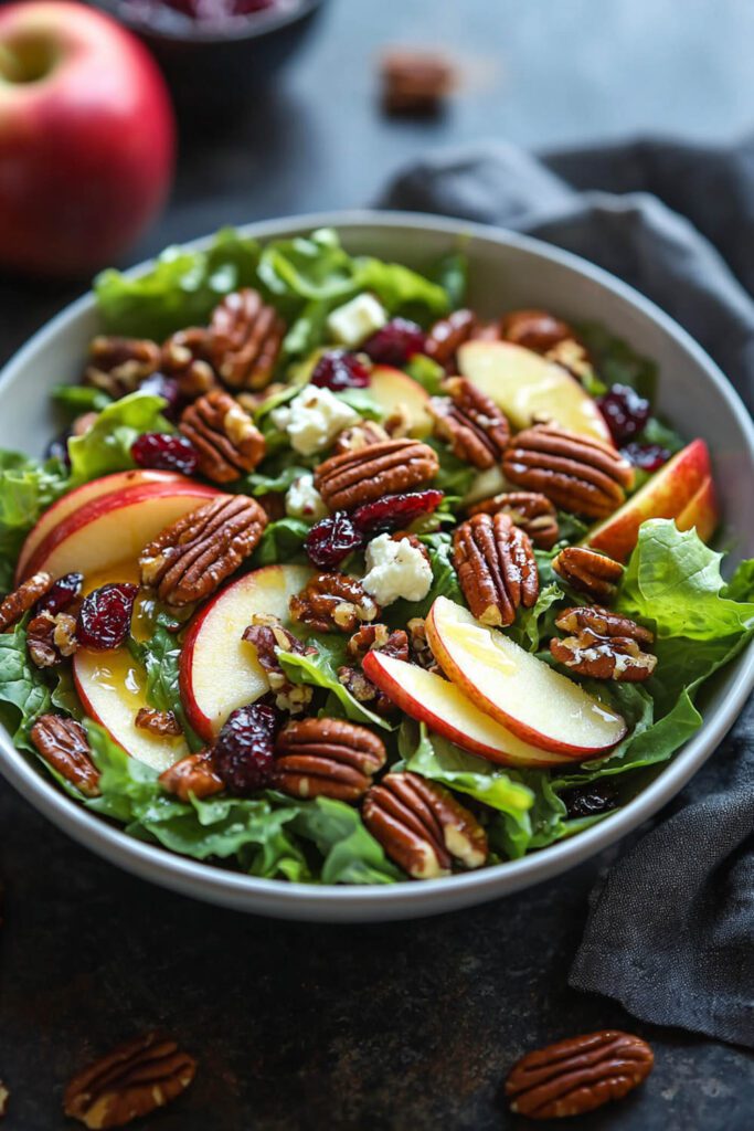 Apple Pecan Salad with Maple Dressing - Thanksgiving Recipes