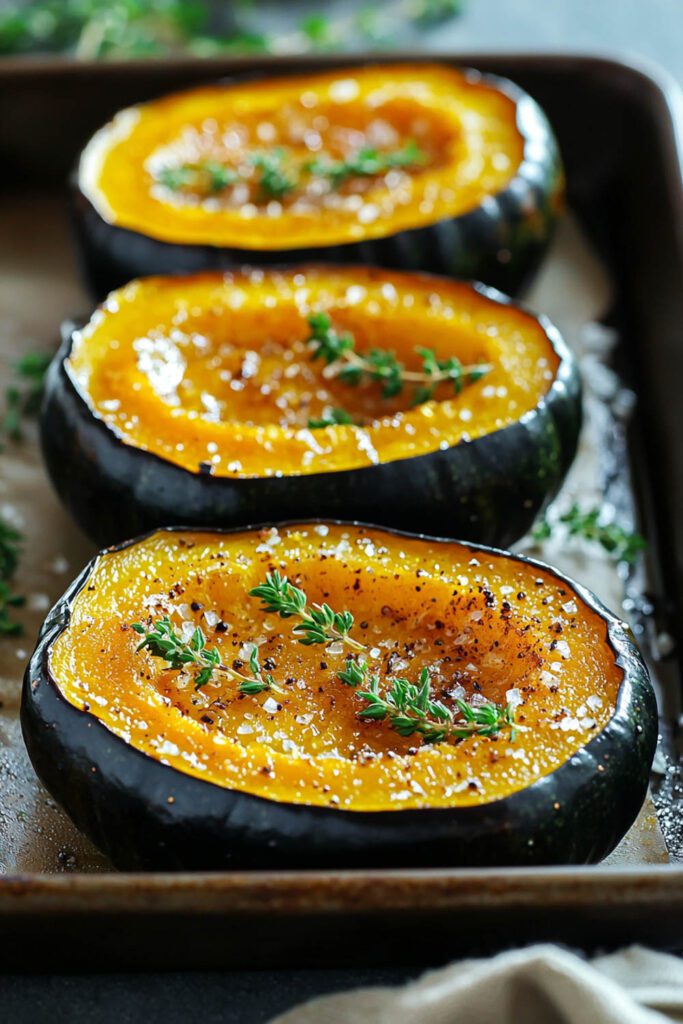 Roasted Acorn Squash with Brown Sugar - Thanksgiving Recipes