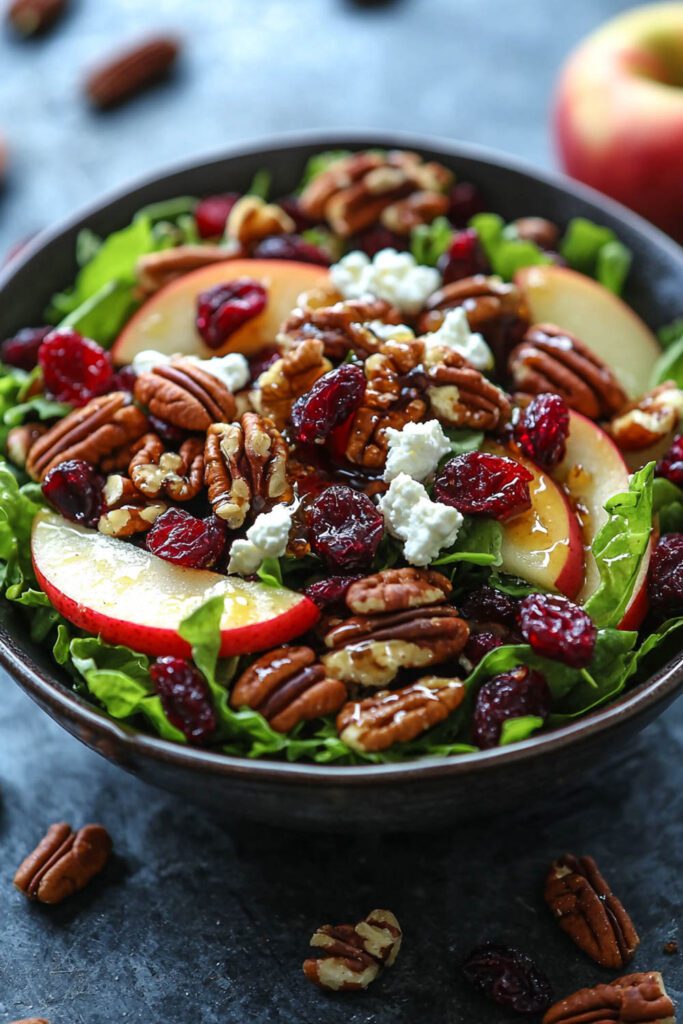 Cranberry Pecan Salad with Honey Vinaigrette - Thanksgiving Recipes