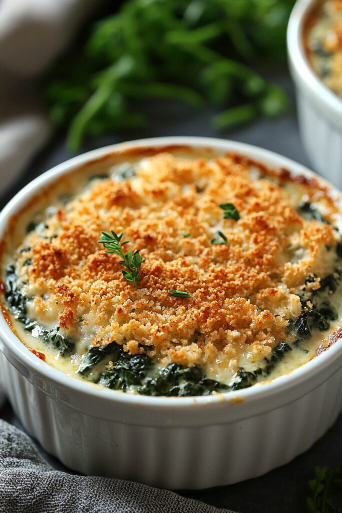 Creamed Spinach Gratin - Thanksgiving Recipes