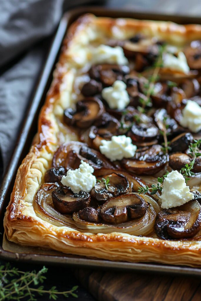 Caramelized Onion and Mushroom Tart - Thanksgiving Recipes