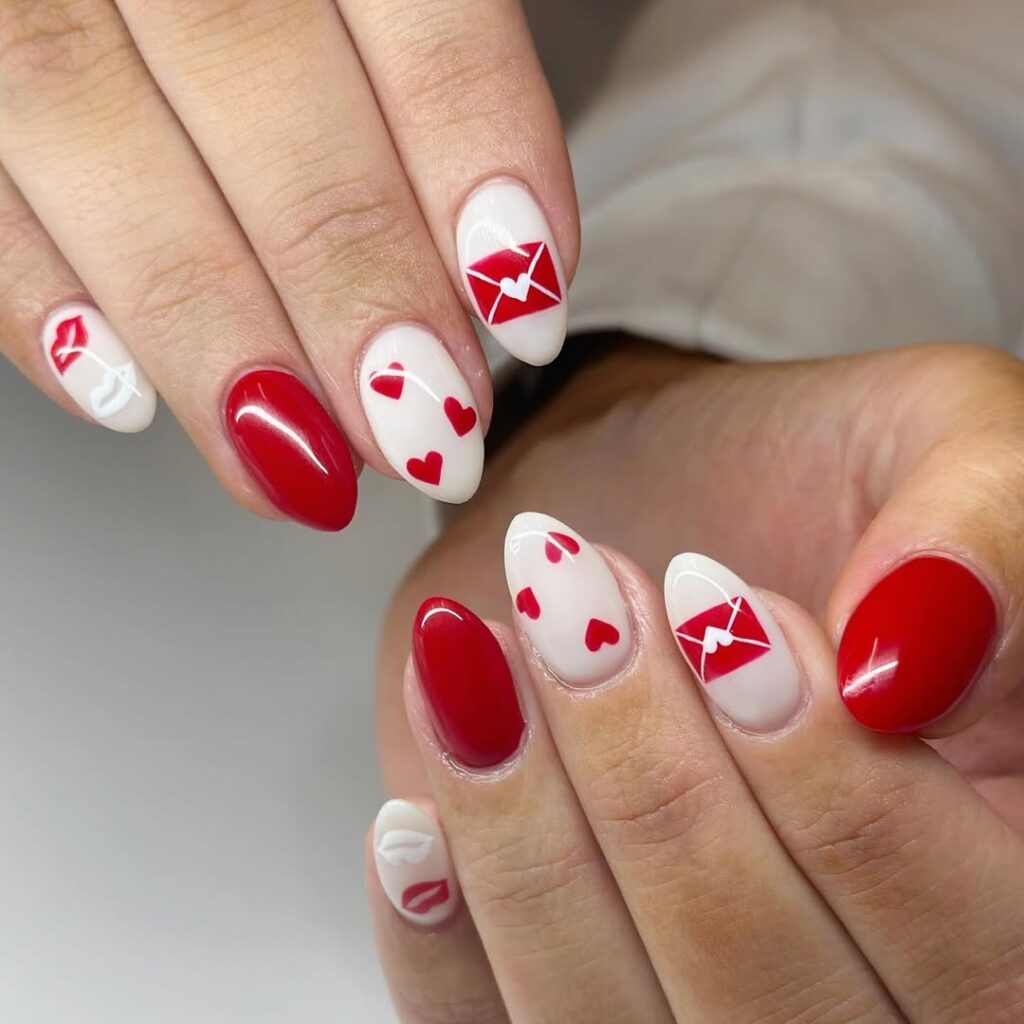 Valentine’s Day nails