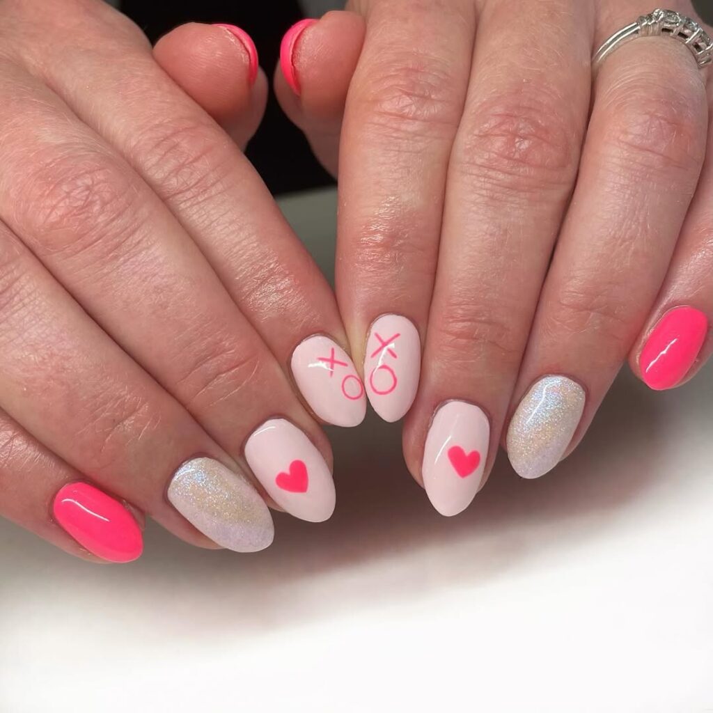 Valentine’s Day nails