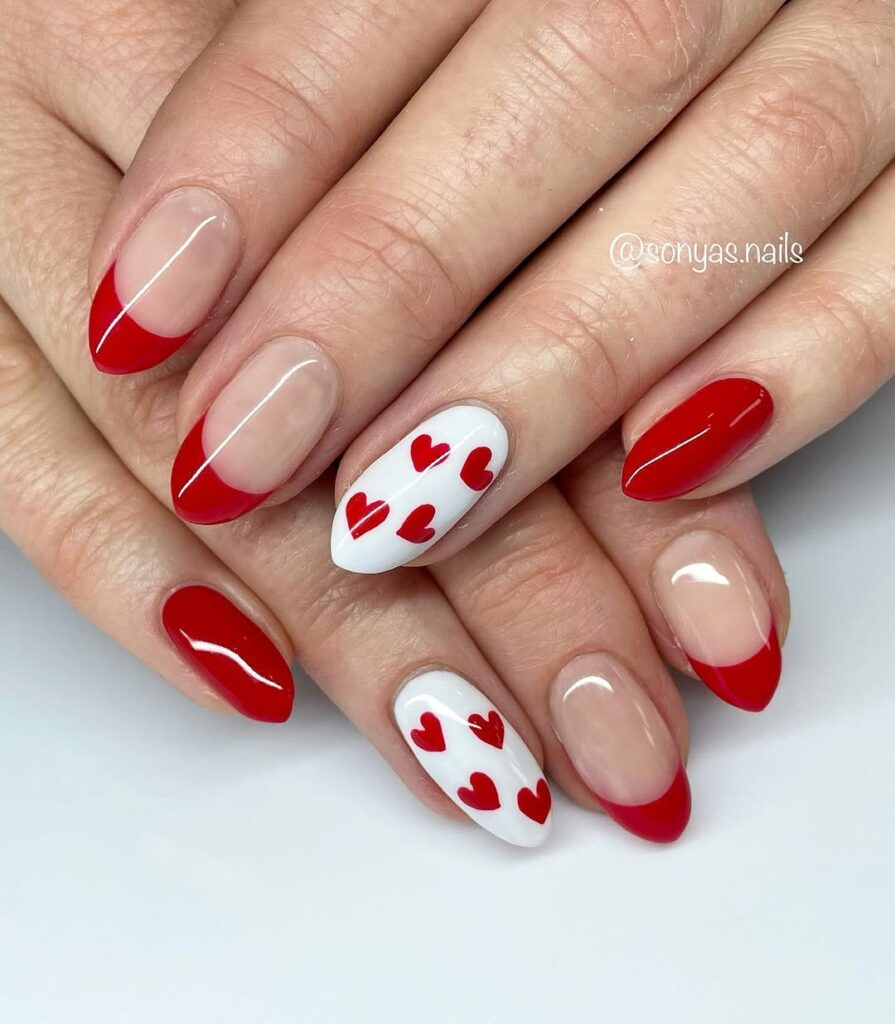 Valentine’s Day nails