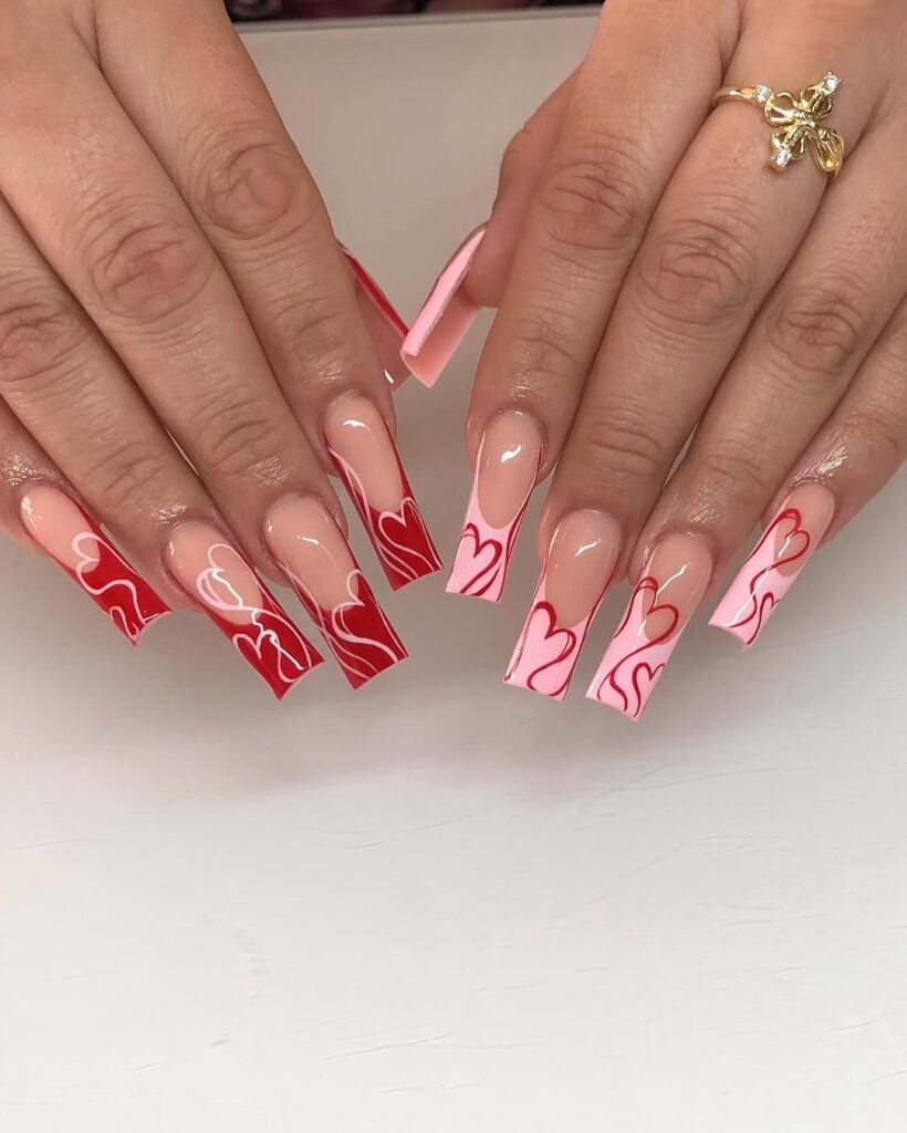 Valentine’s Day nails