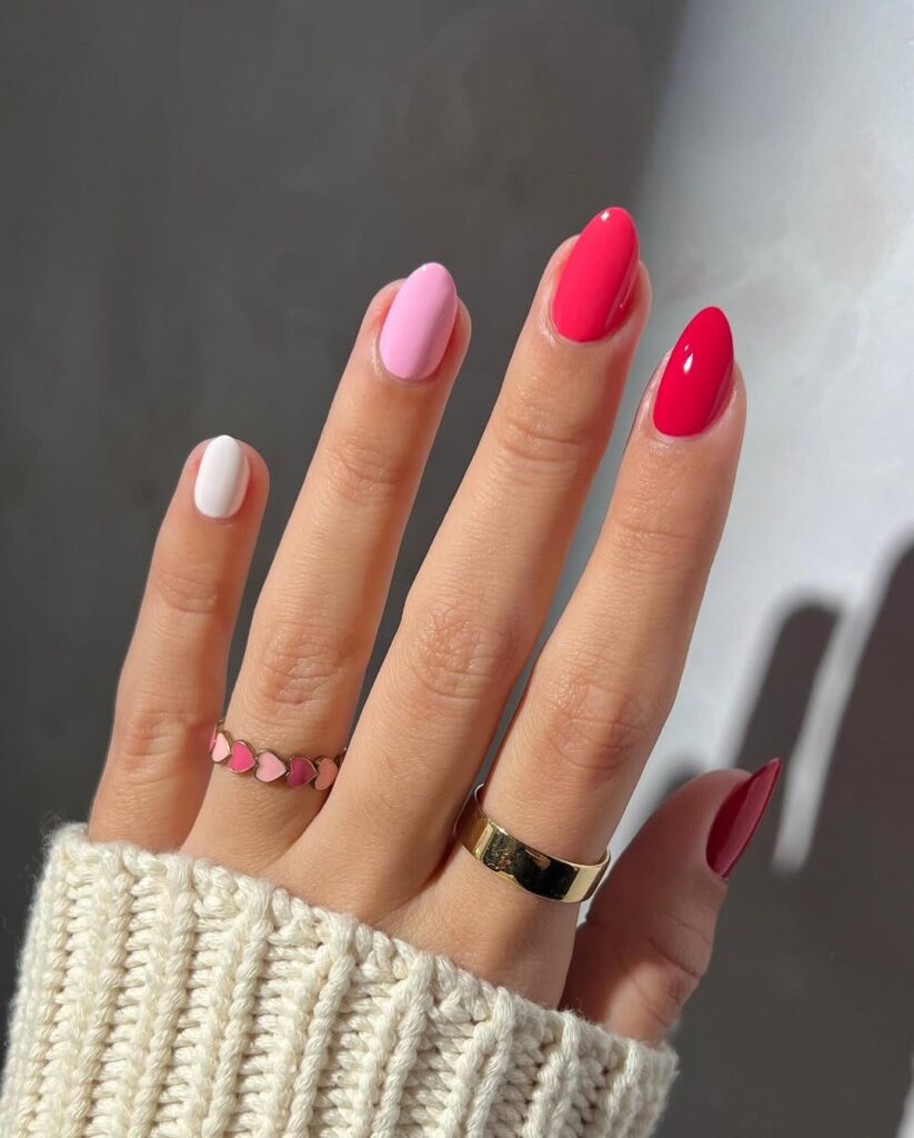 Valentine’s Day nails