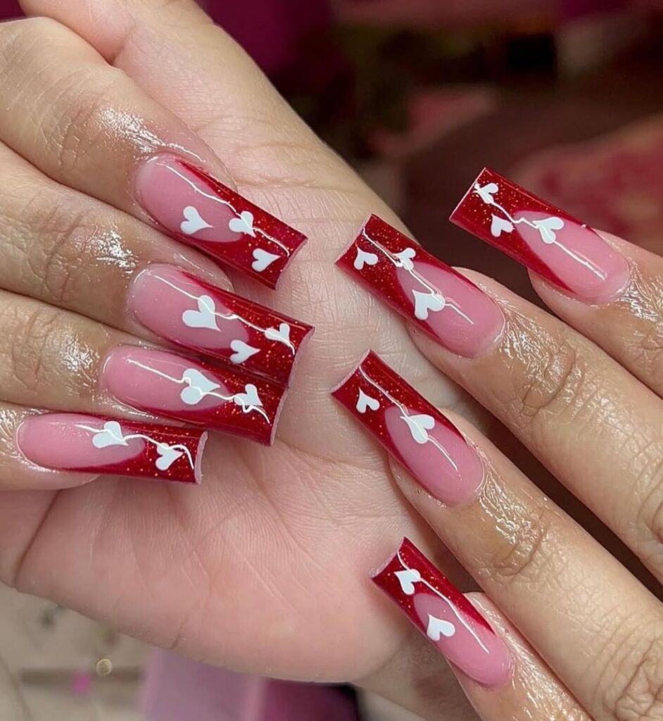 Valentine’s Day nails