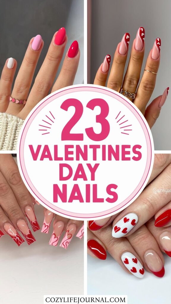 valentine's day nails