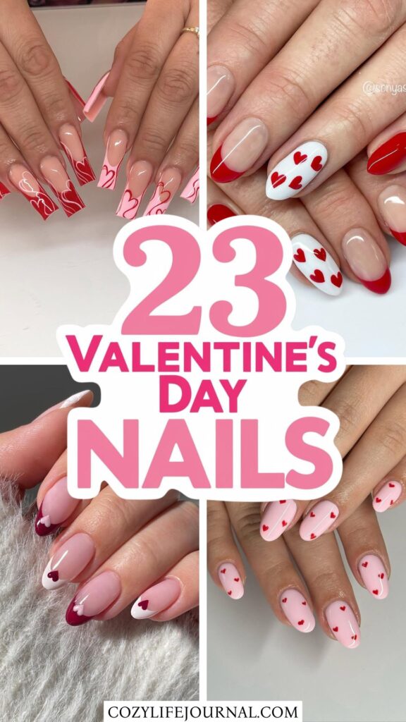 Valentine’s Day nails